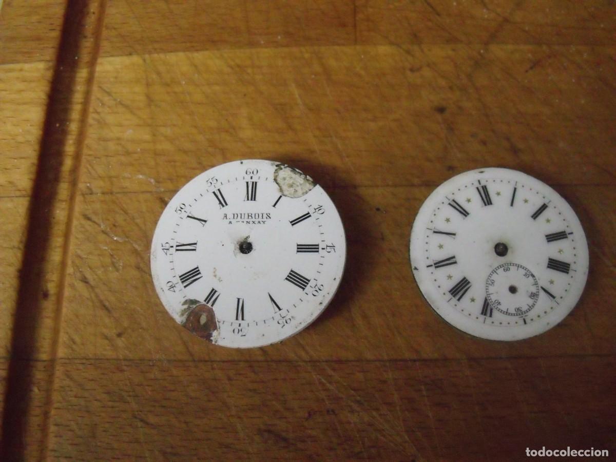 Relojes de bolsillo: 2 maquinarias antiguas para reloj bolsillo-lote 676