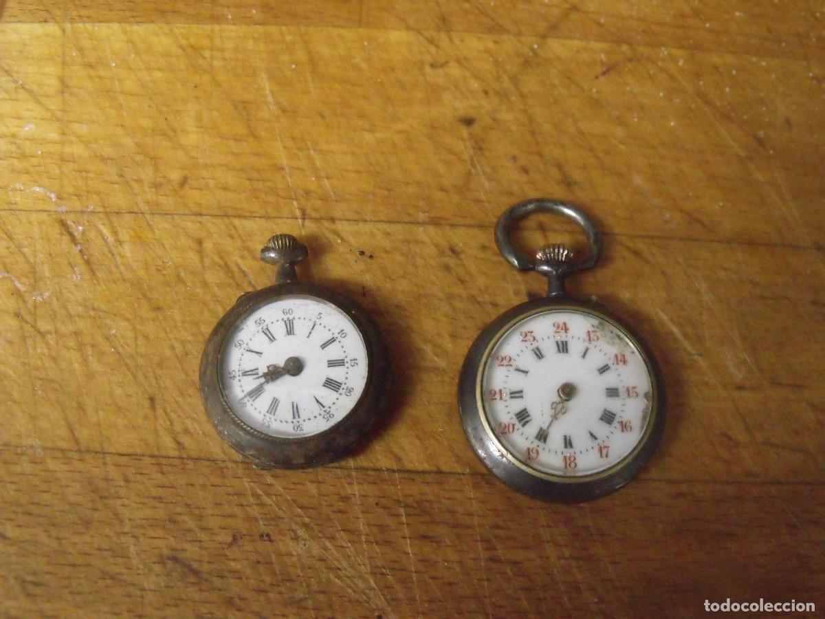 Relojes de bolsillo: 2 RELOJES ANTIGUOS BOLSILLO O COLGAR-LOTE 676