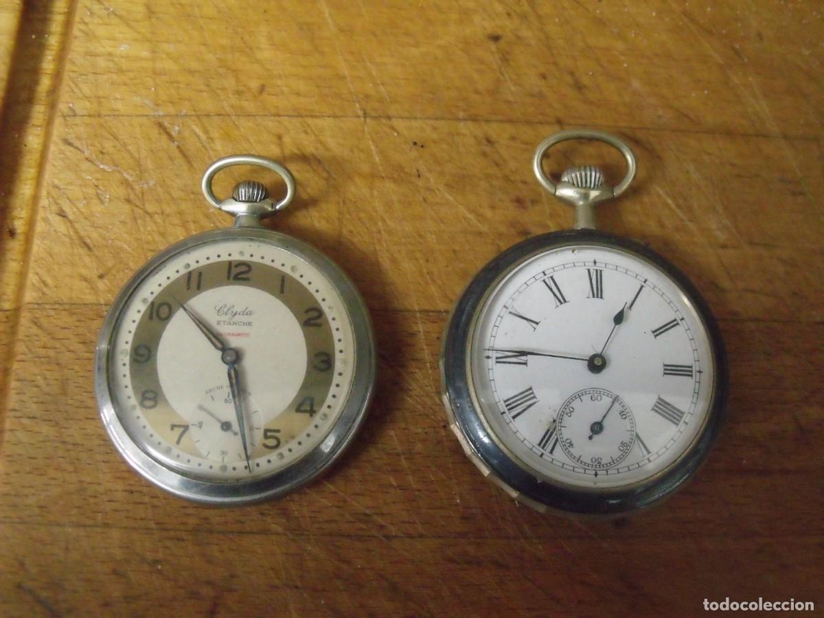 Relojes de bolsillo: 2 RELOJES ANTIGUOS DE BOLSILLO-LOTE 676