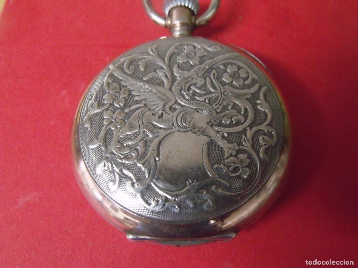 Relojes de bolsillo: PRECIOSO RELOJ BOLSILLO PLATA PUNZONADA 800 A&Ntilde;O 1910-LOTE 259-101-FUNCIONA
