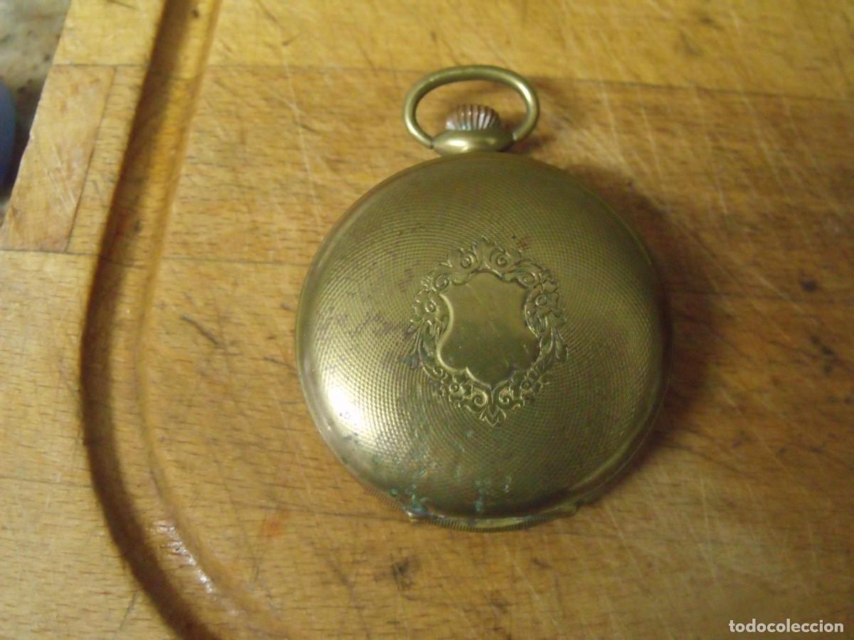 Relojes de bolsillo: ANTIGUO RELOJ BOLSILLO SABONETA EN METAL DORADO-A&Ntilde;O 191O-LOTE 259-101
