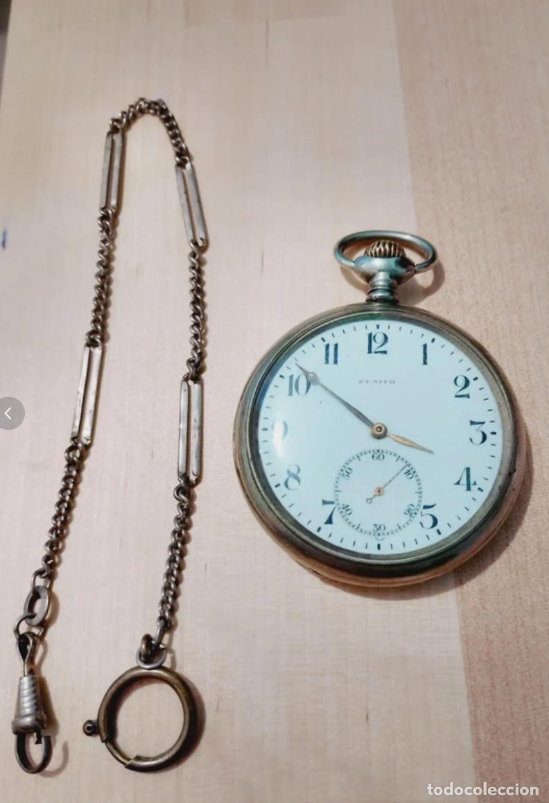 Relojes de bolsillo: Reloj Zenith bolsillo Grand Prix 1900 + Cadena Original
