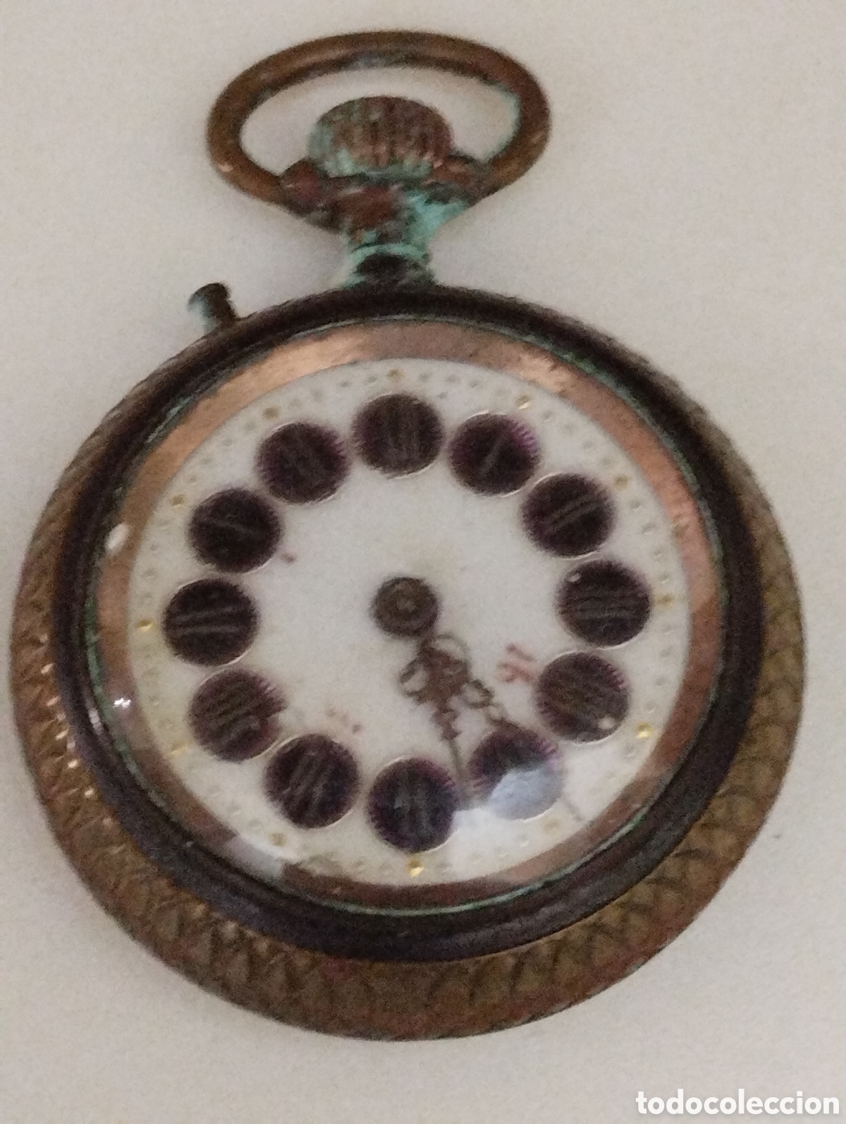 Relojes de bolsillo: Precioso y muy antiguo reloj de bolsillo completo funciona perfectamente