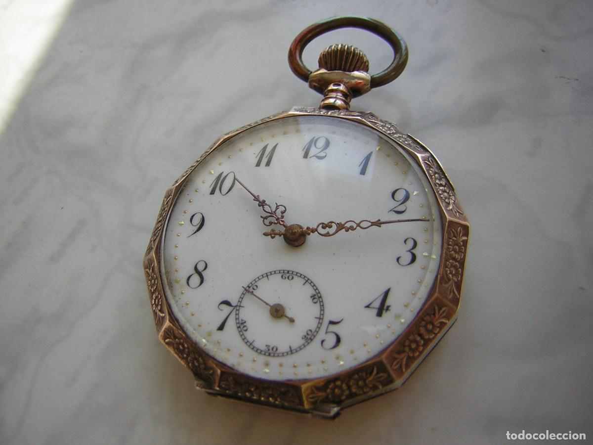 Relojes de bolsillo: RELOJ DE BOLSILLO PLATA Y ORO A&Ntilde;O 1890-1895