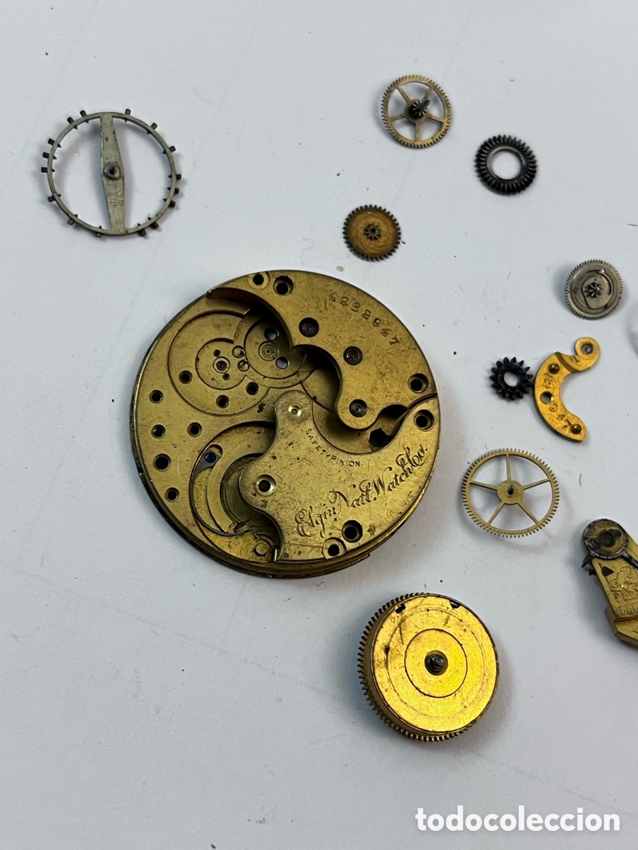 Orologi da taschino: ✅ mecanismo reloj ELGIN SAFETY PINYON 82.947 piezas