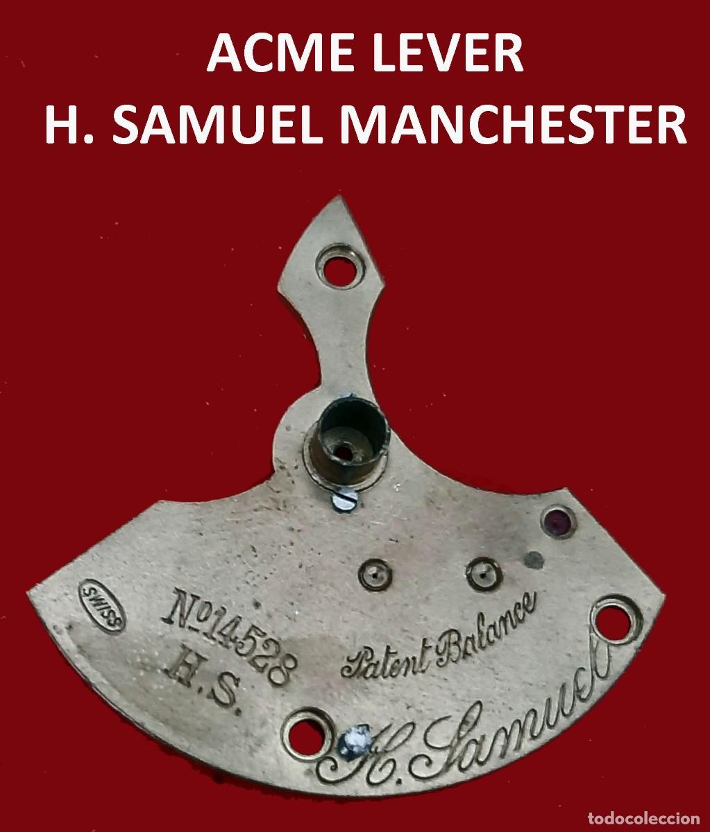 Pocket watches: Puente Principal del Tren de Rodaje Grabado H. Samuel Manchester Acme Lever - X