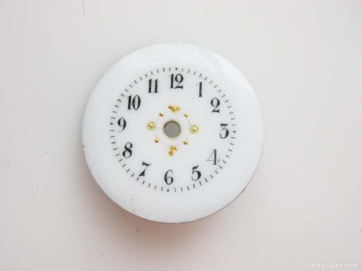 Rel&oacute;gios de bolso: ESFERA ESMALTADA ANTIGUA DE RELOJ