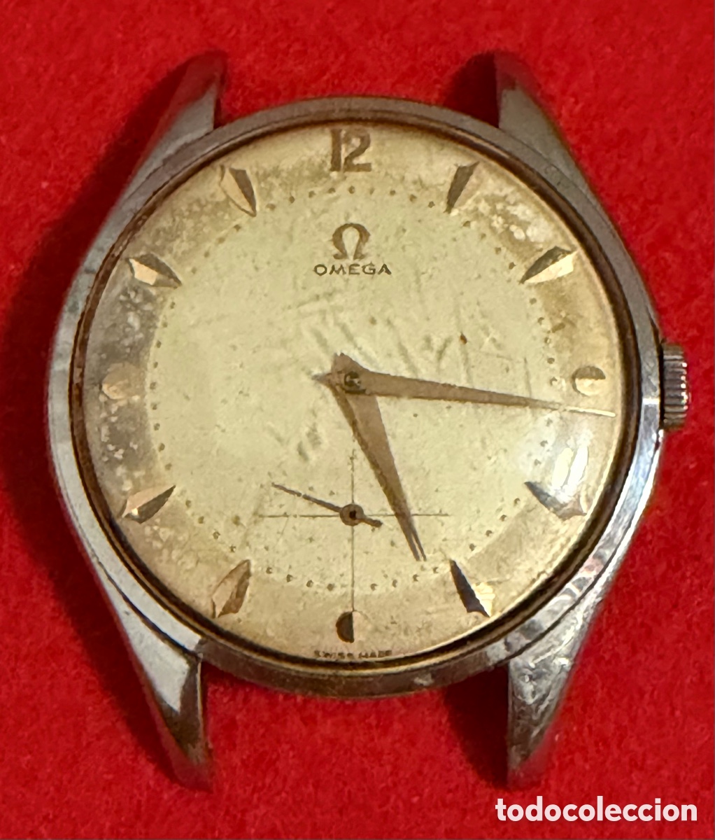 Pocket watches: Reloj de carga manual Omega. Cal 266. 37,5 mm de di&aacute;metro