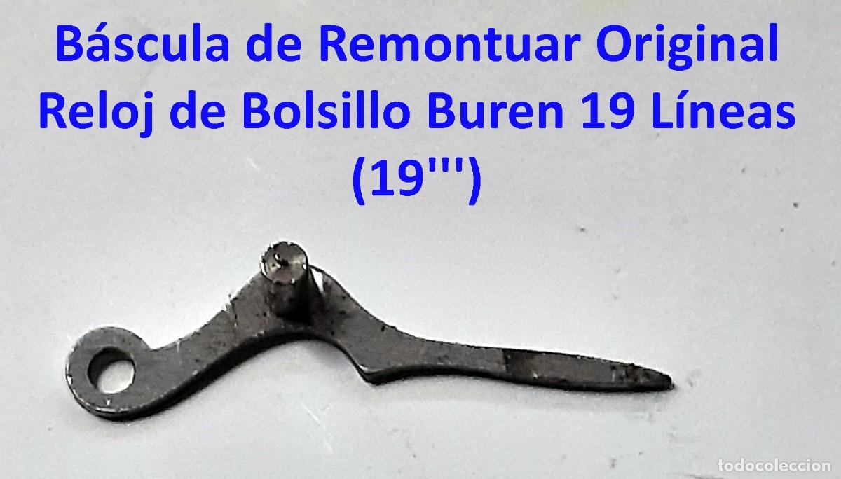Orologi da taschino: B&aacute;scula de Remontuar Original - Reloj de Bolsillo Buren 19 L&iacute;neas (19''') - X