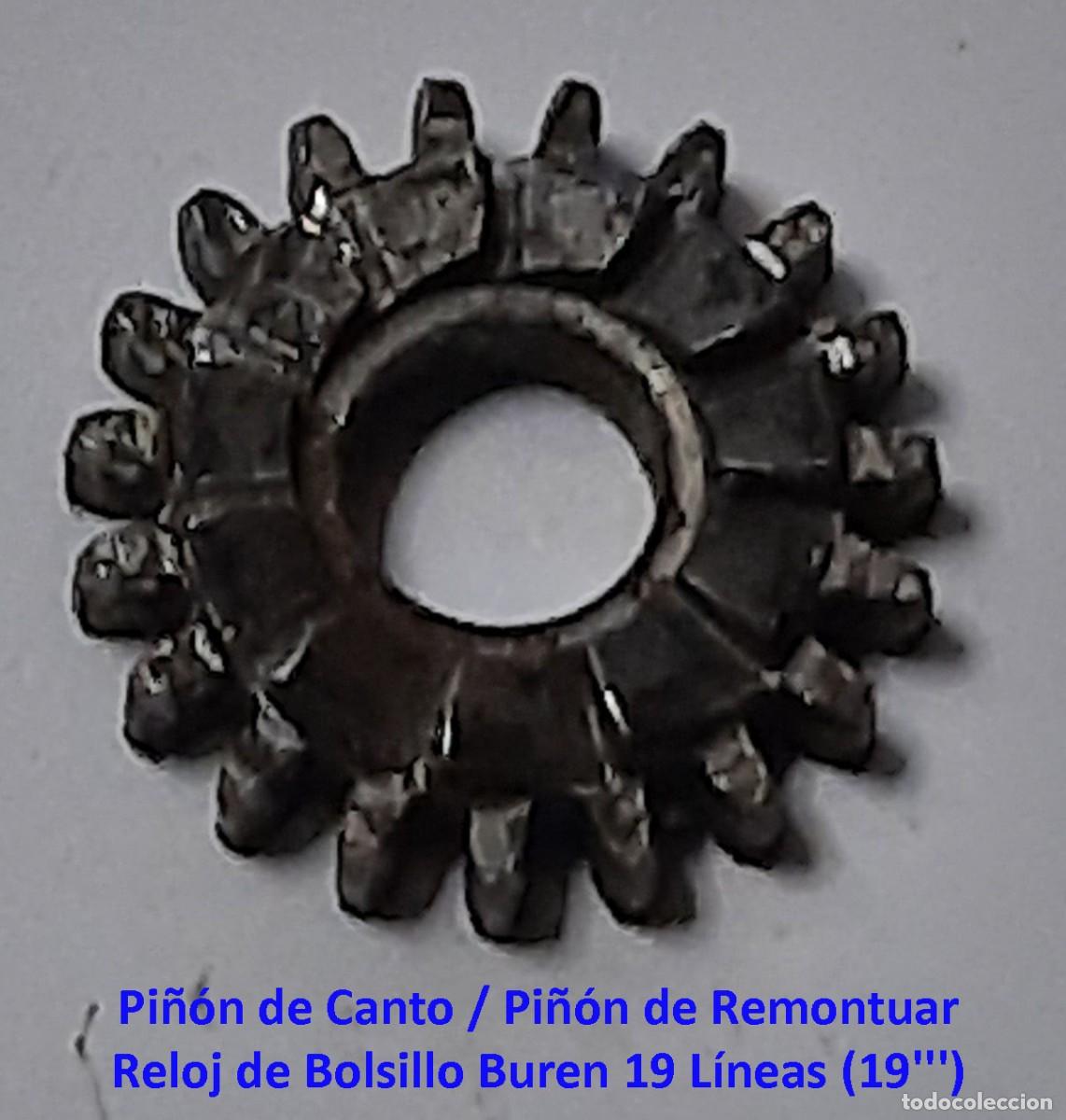 Orologi da taschino: Pi&ntilde;&oacute;n de Canto / Pi&ntilde;&oacute;n de Remontuar - Reloj de Bolsillo Buren 19 L&iacute;neas (19''') - X