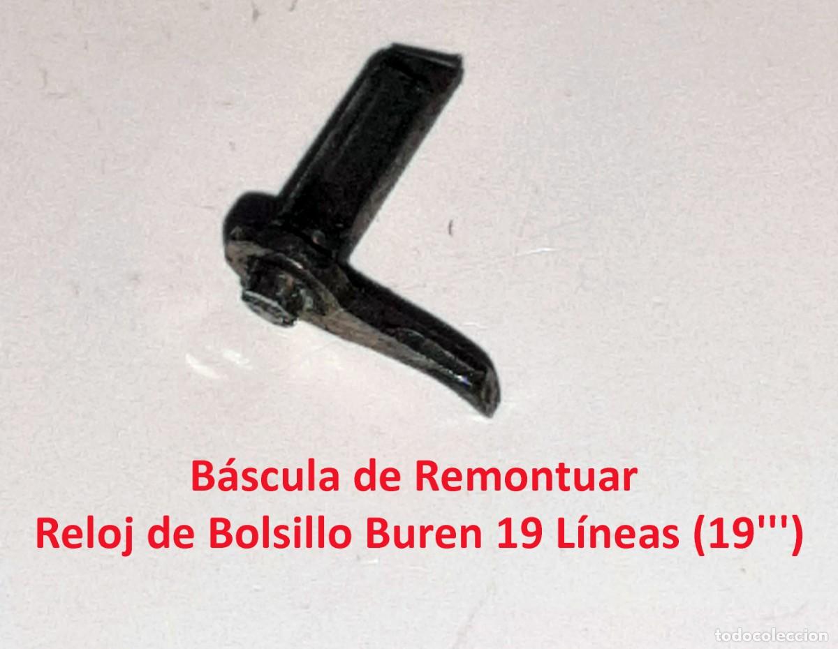 Relojes de bolsillo: B&aacute;scula de Remontuar Reloj de Bolsillo Buren 19 L&iacute;neas (19''') - X