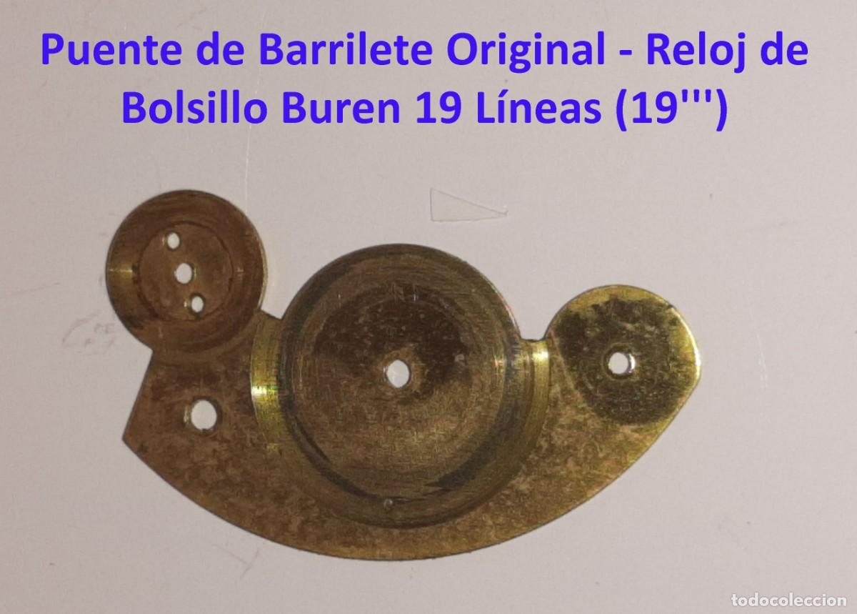 Orologi da taschino: Puente de Barrilete Original - Reloj de Bolsillo Buren 19 L&iacute;neas (19''') - X