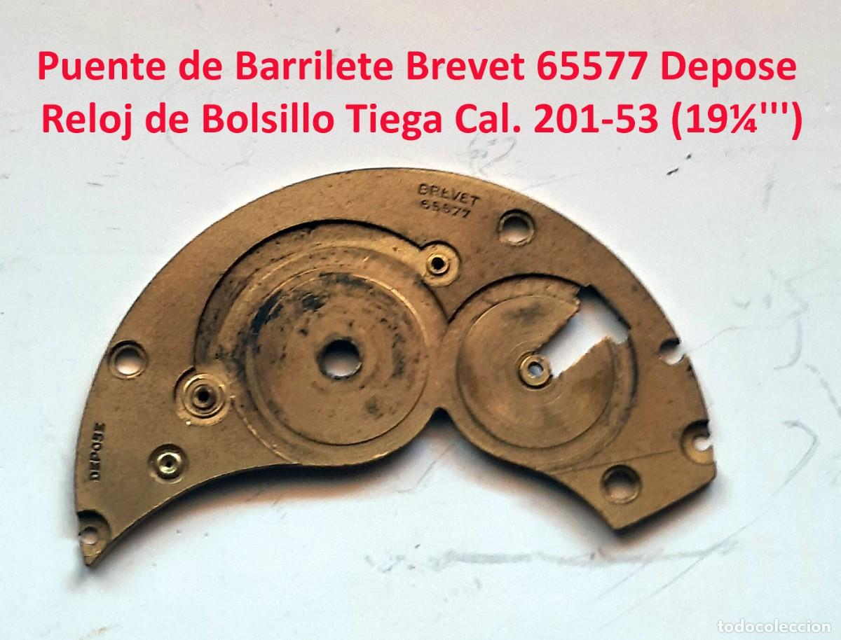 Orologi da taschino: Puente de Barrilete Brevet 65577 Depose - Reloj de Bolsillo Tiega Cal. 201-53 (19&frac14;''') - X