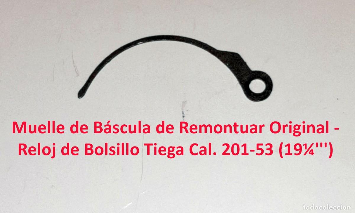Orologi da taschino: Muelle de B&aacute;scula de Remontuar Original - Reloj de Bolsillo Tiega Cal. 201-53 (19&frac14;''') - X