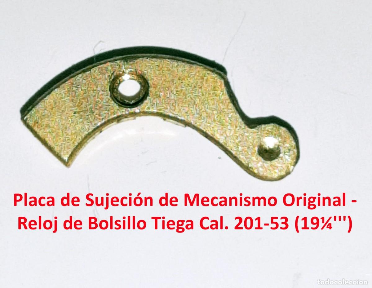 Orologi da taschino: Placa de Sujeci&oacute;n de Mecanismo Original - Reloj de Bolsillo Tiega Cal. 201-53 (19&frac14;''') - X