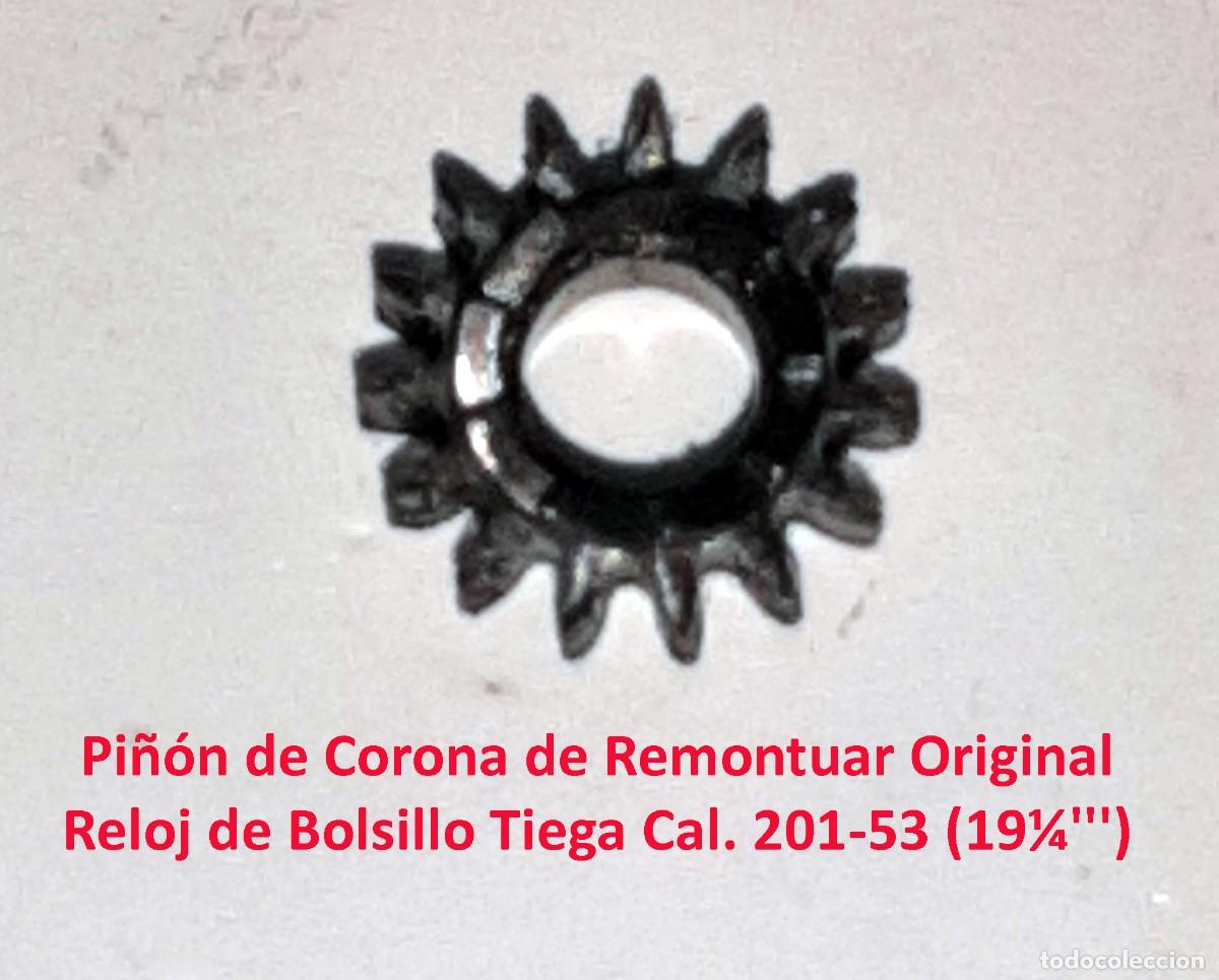 Orologi da taschino: Pi&ntilde;&oacute;n de Corona de Remontuar Original - Reloj de Bolsillo Tiega Cal. 201-53 (19&frac14;''') - X