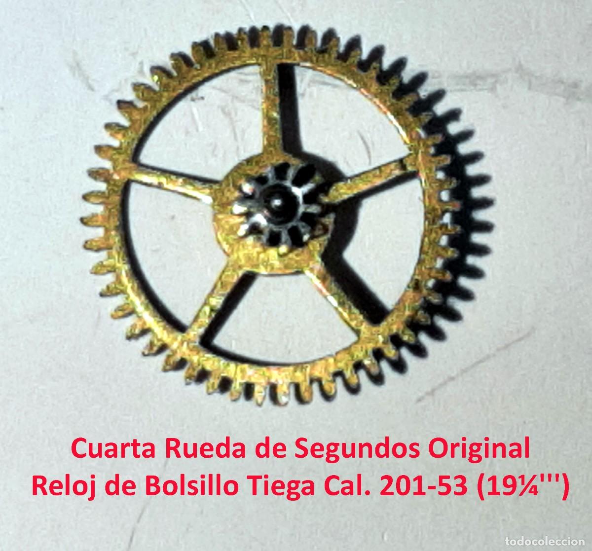 Orologi da taschino: Cuarta Rueda de Segundos Original - Reloj de Bolsillo Tiega Cal. 201-53 (19&frac14;''') - X