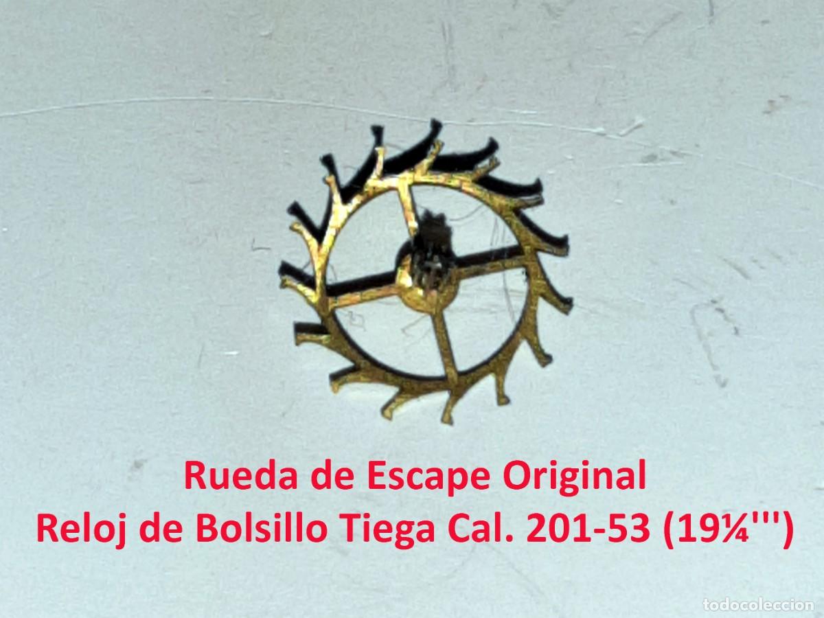 Orologi da taschino: Rueda de Escape Original - Reloj de Bolsillo Tiega Cal. 201-53 (19&frac14;''') - X