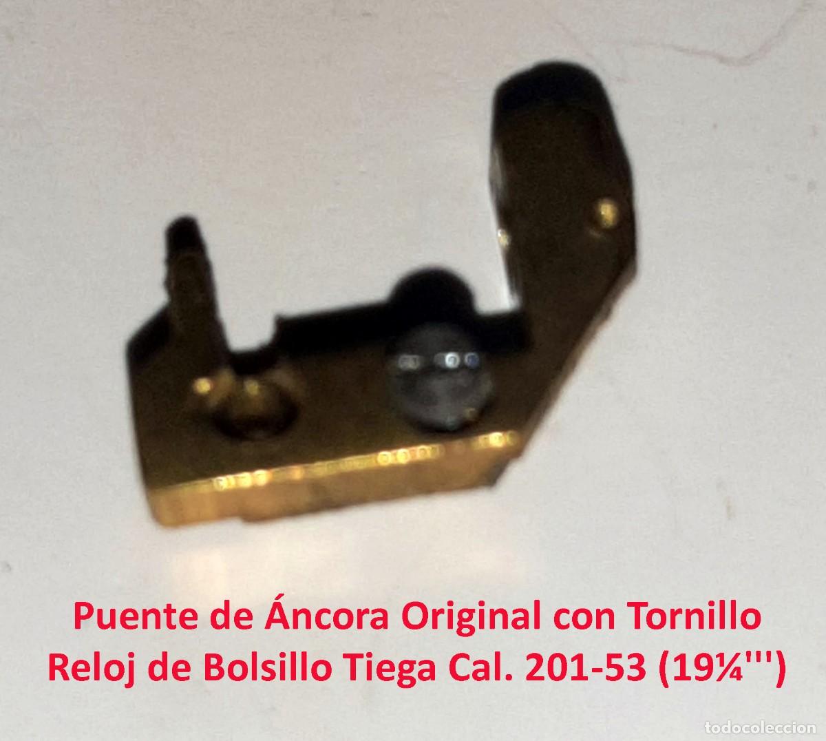 Orologi da taschino: Puente de &Aacute;ncora Original con Tornillo - Reloj de Bolsillo Tiega Cal. 201-53 (19&frac14;''') - X