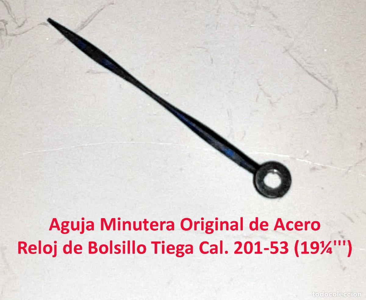 Orologi da taschino: Aguja Minutera Original de Acero - Reloj de Bolsillo Tiega Cal. 201-53 (19&frac14;''') - X
