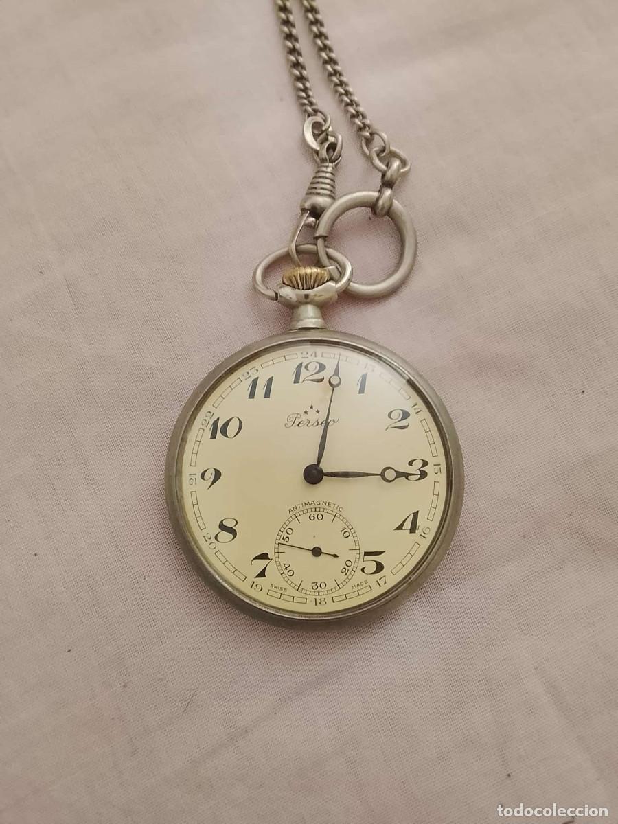 Relojes de bolsillo: Reloj de bolsillo Perseo vintage &ndash; CORT 726 503 &ndash; 15 rub&iacute;es &ndash; Swiss Made