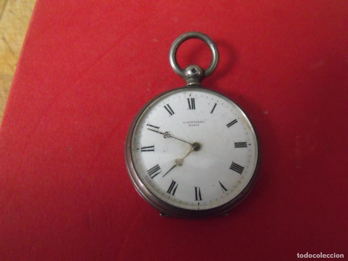 Relojes de bolsillo: ANTIGUO RELOJ BOLSILLO EN PLATA PUNZONADA-A&Ntilde;O 1880-LOTE 259-101
