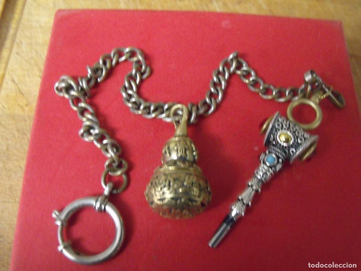 Relojes de bolsillo: PRECIOSA Y ORIGINALISIMA LEONTINA ART-DECO PARA RELOJES BOLSILLO CATALINOS-ADORNOS-LOTE 259-101