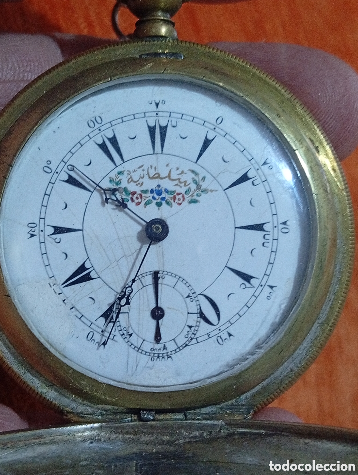 Relojes de bolsillo: Antique Swiss-made K. Serkisoff & Co. pocket watch produced for the Ottoman market and retailed in C