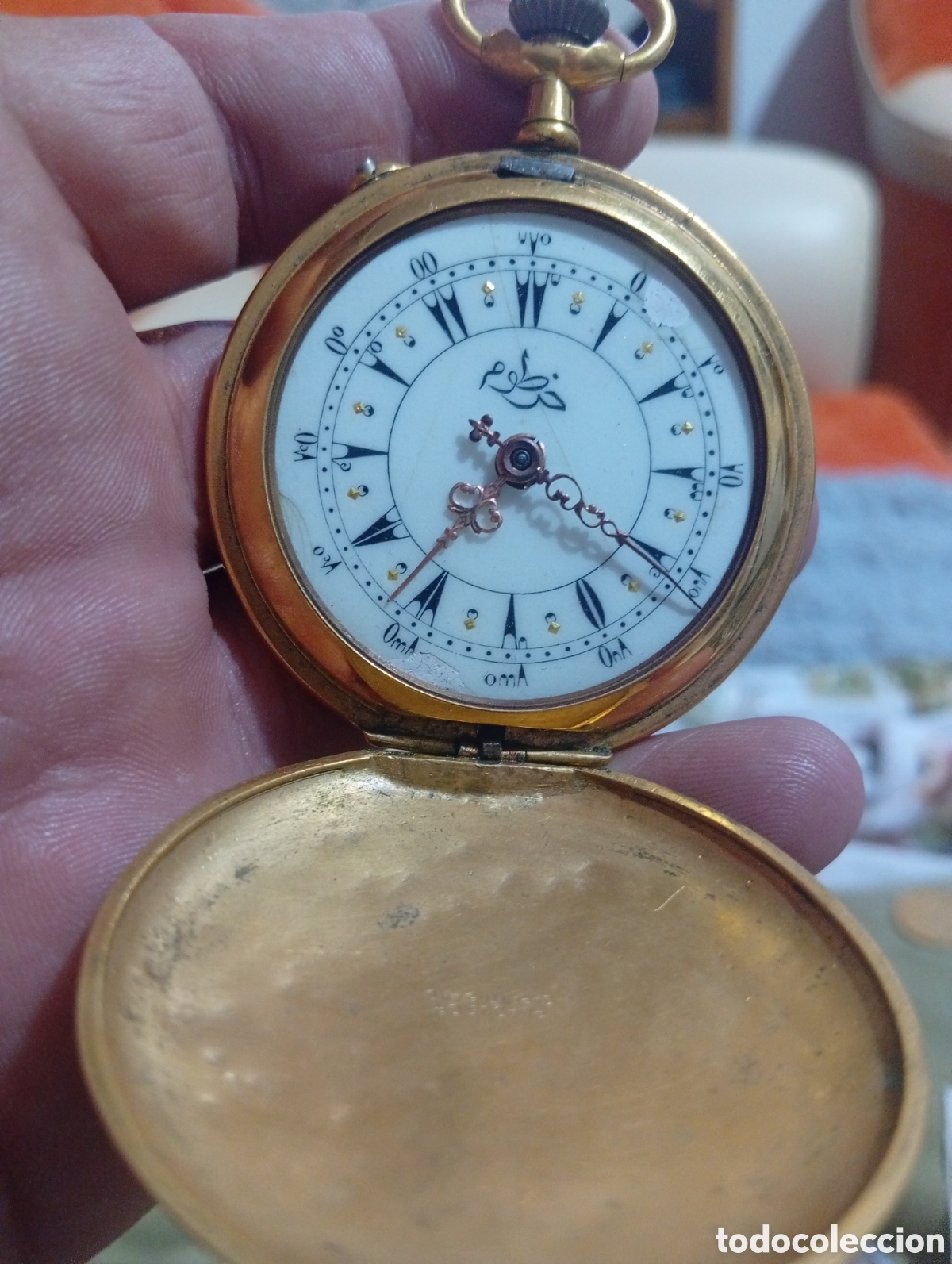 Relojes de bolsillo: Ottoman watch vintage manual wind pocket.