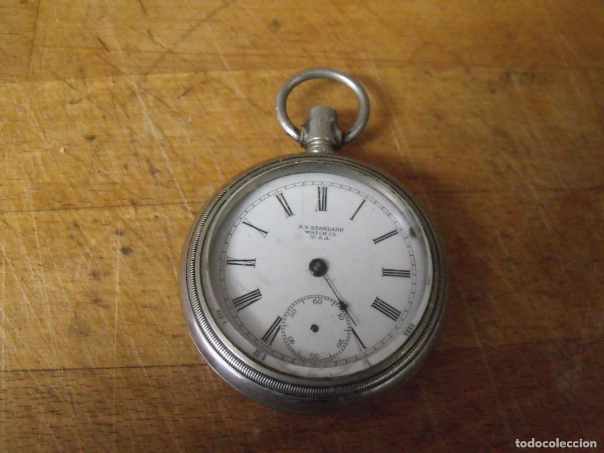 Relojes de bolsillo: ANTIGUO RELOJ BOLSILLO USA-NEW YORK STANDARD WATCH-a&ntilde;o 1910-GRAN TAMA&Ntilde;O 60 MM-LOTE 259-101