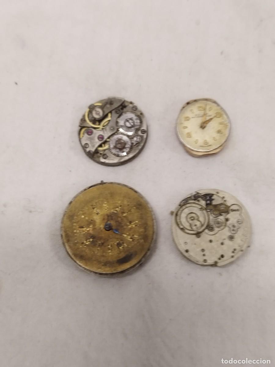Relojes de bolsillo: Lote 4 Maquinarias y Esferas de Reloj Antiguo - Para Piezas, Restauraci&oacute;n o Steampunk.