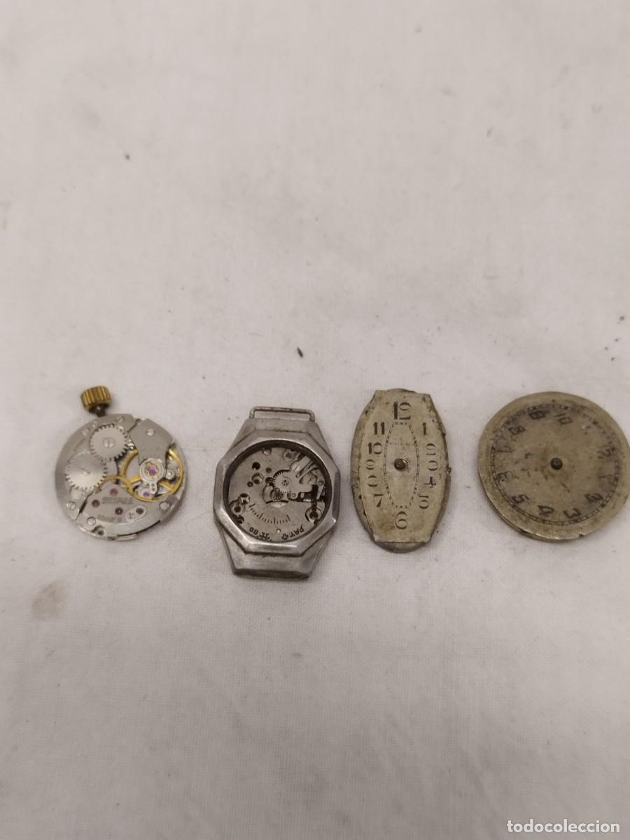 Relojes de bolsillo: Lote 4 Maquinarias y Esferas de Reloj Antiguo - Para Piezas, Restauraci&oacute;n o Steampunk.