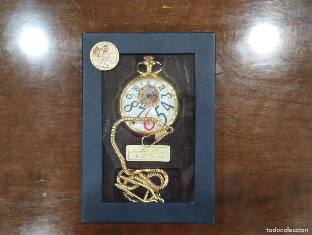 Relojes de bolsillo: Bonito reloj mec&aacute;nico de bolsillo nuevo