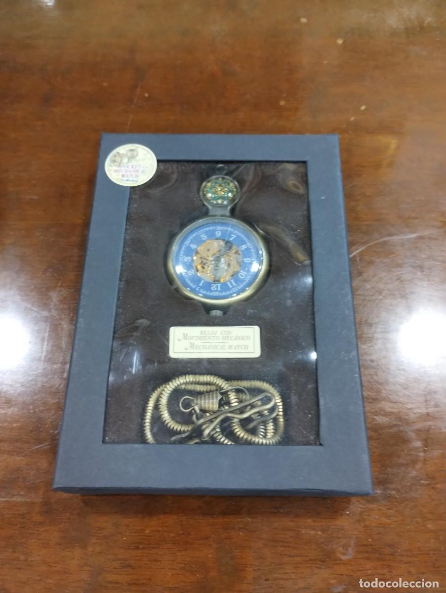 Relojes de bolsillo: Bonito reloj mec&aacute;nico de bolsillo nuevo