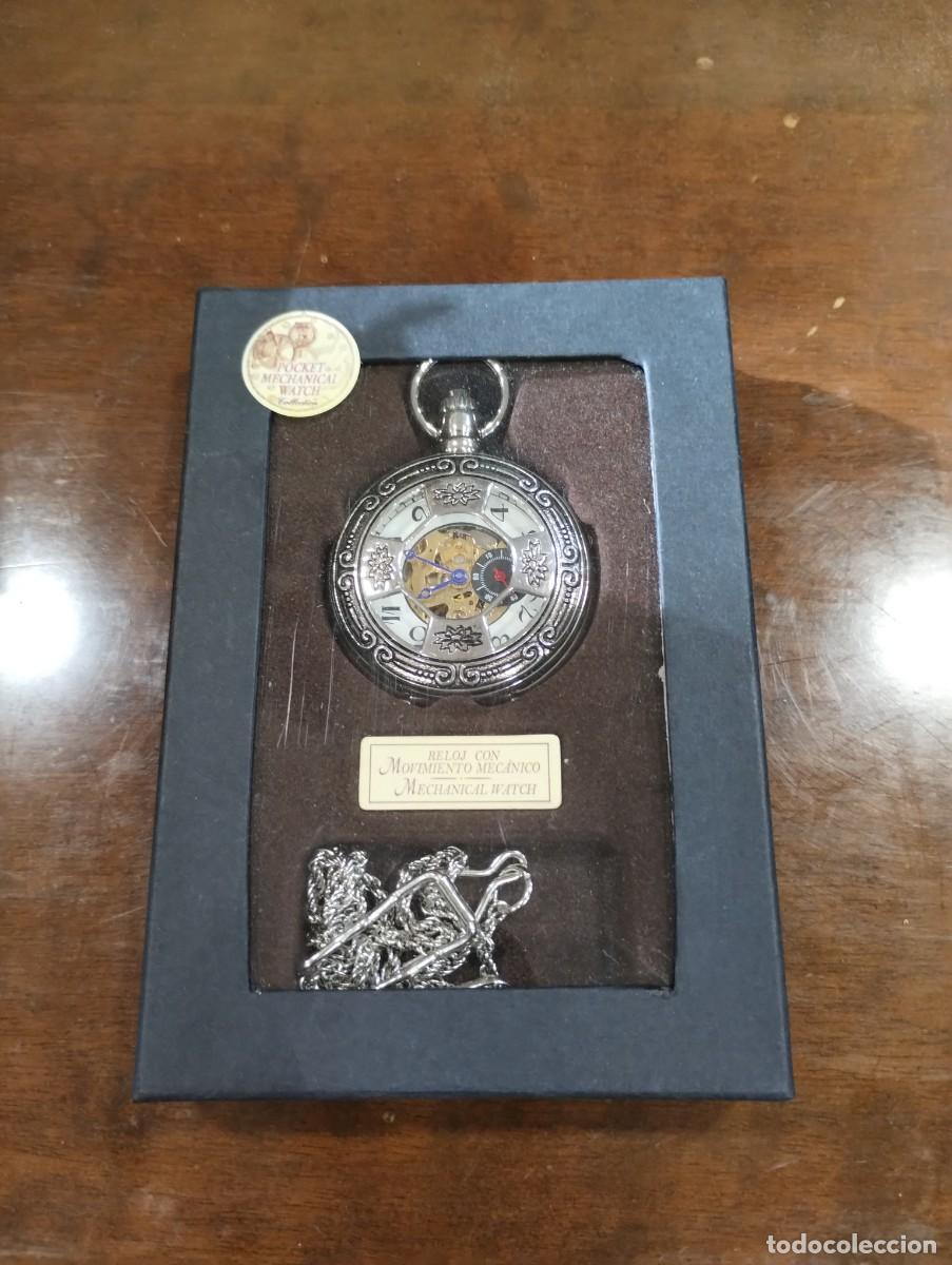 Relojes de bolsillo: Bonito reloj mec&aacute;nico de bolsillo nuevo
