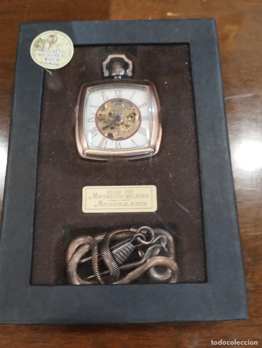 Relojes de bolsillo: Bonito reloj mec&aacute;nico de bolsillo nuevo