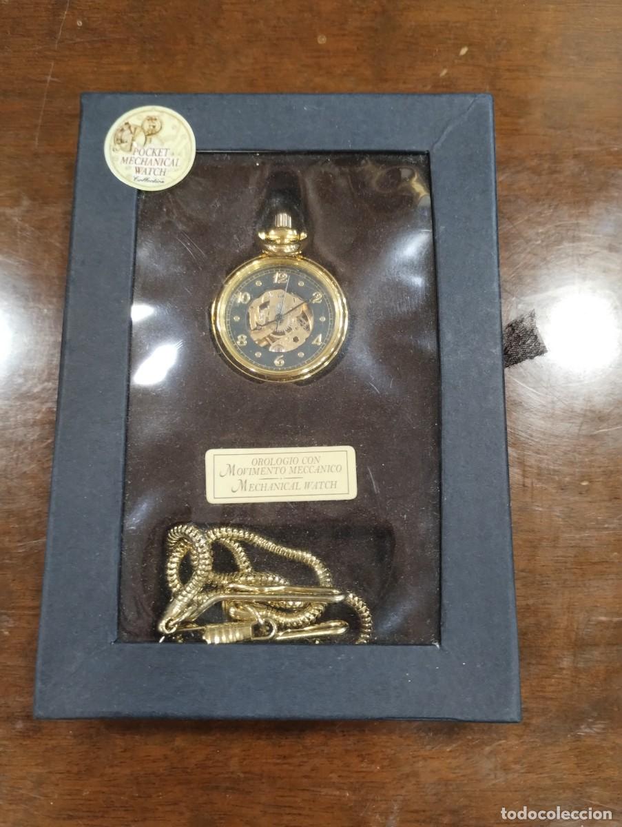 Relojes de bolsillo: Bonito reloj mec&aacute;nico de bolsillo nuevo