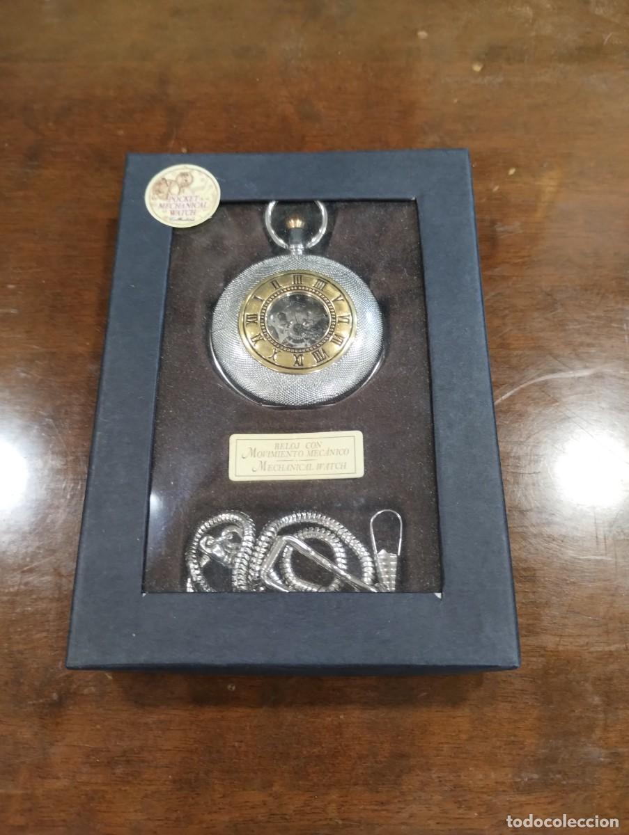 Relojes de bolsillo: Bonito reloj mec&aacute;nico de bolsillo nuevo