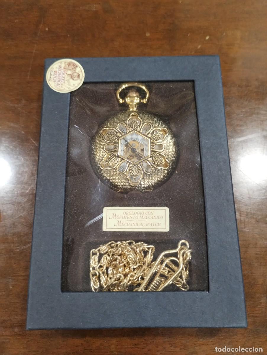 Relojes de bolsillo: Bonito reloj mec&aacute;nico de bolsillo nuevo