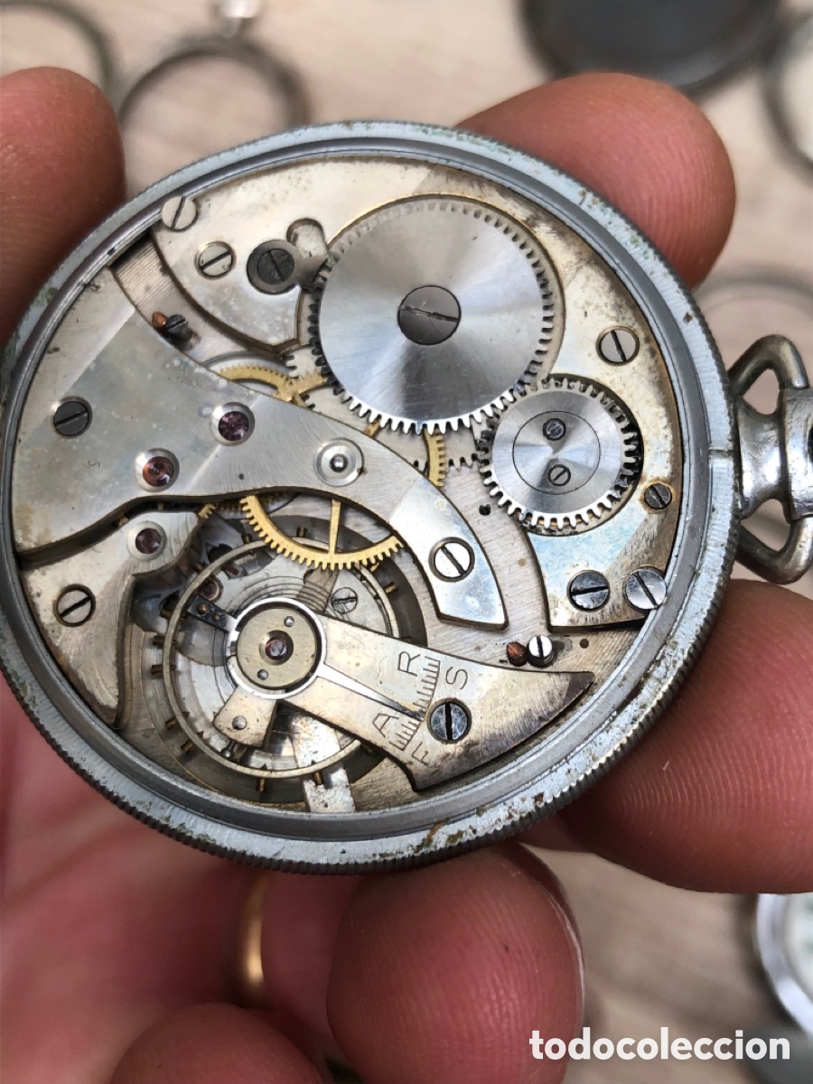 Relojes de bolsillo: Lote relojes bolsillo , biseles y tapas - Foto 3