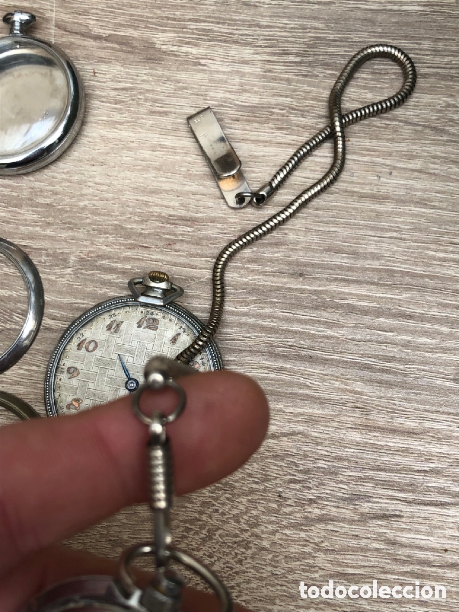 Relojes de bolsillo: Lote relojes bolsillo , biseles y tapas - Foto 5