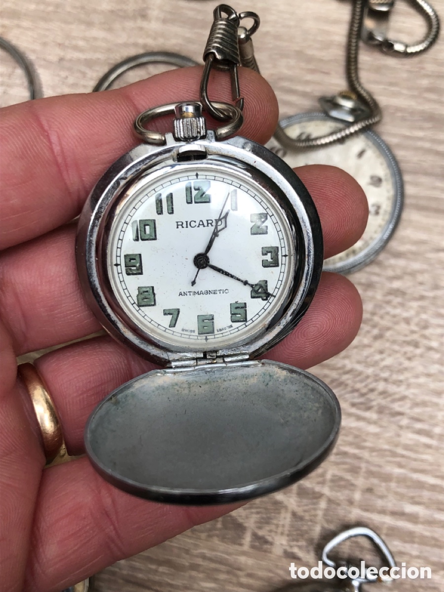 Relojes de bolsillo: Lote relojes bolsillo , biseles y tapas - Foto 6