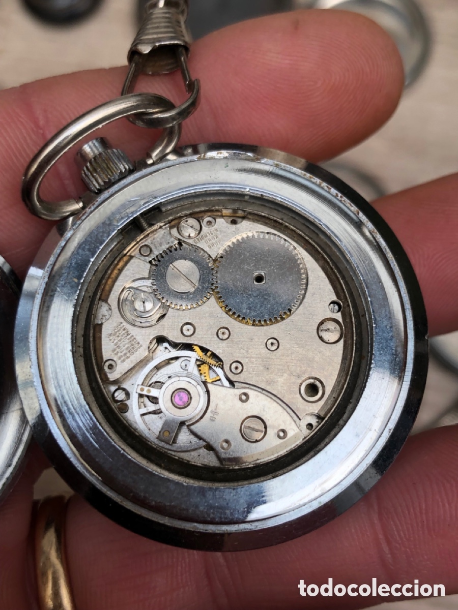 Relojes de bolsillo: Lote relojes bolsillo , biseles y tapas - Foto 7