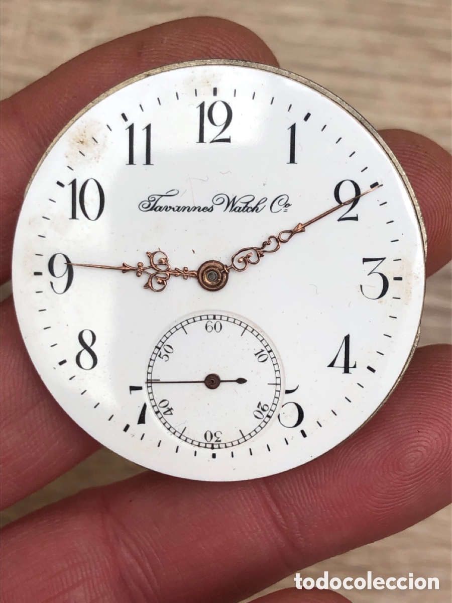 Relojes de bolsillo: Calibre reloj bolsillo tavarnmes Watch co completo
