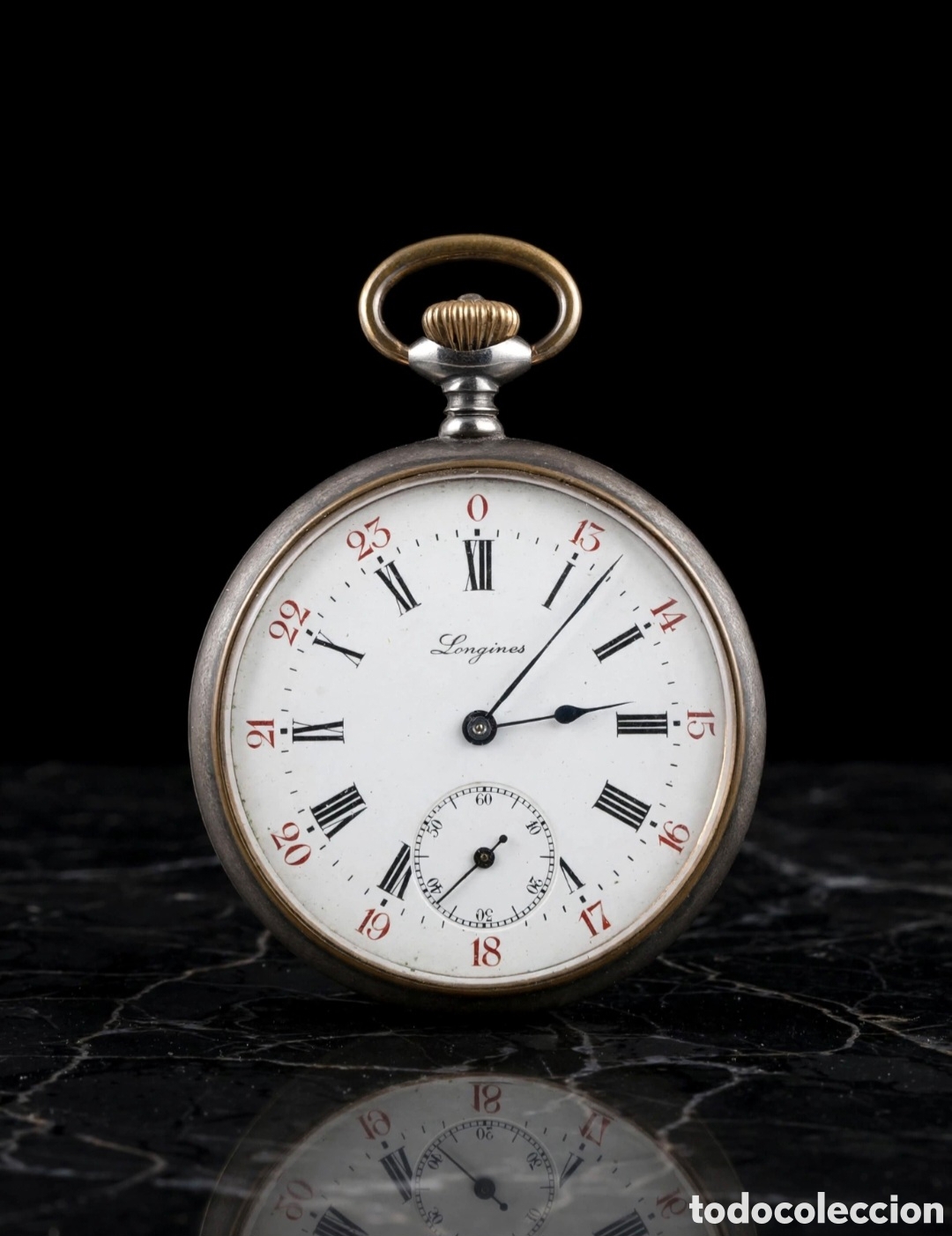 Relojes de bolsillo: Reloj de bolsillo marca Longines numerado de los a&ntilde;os 20 no funciona
