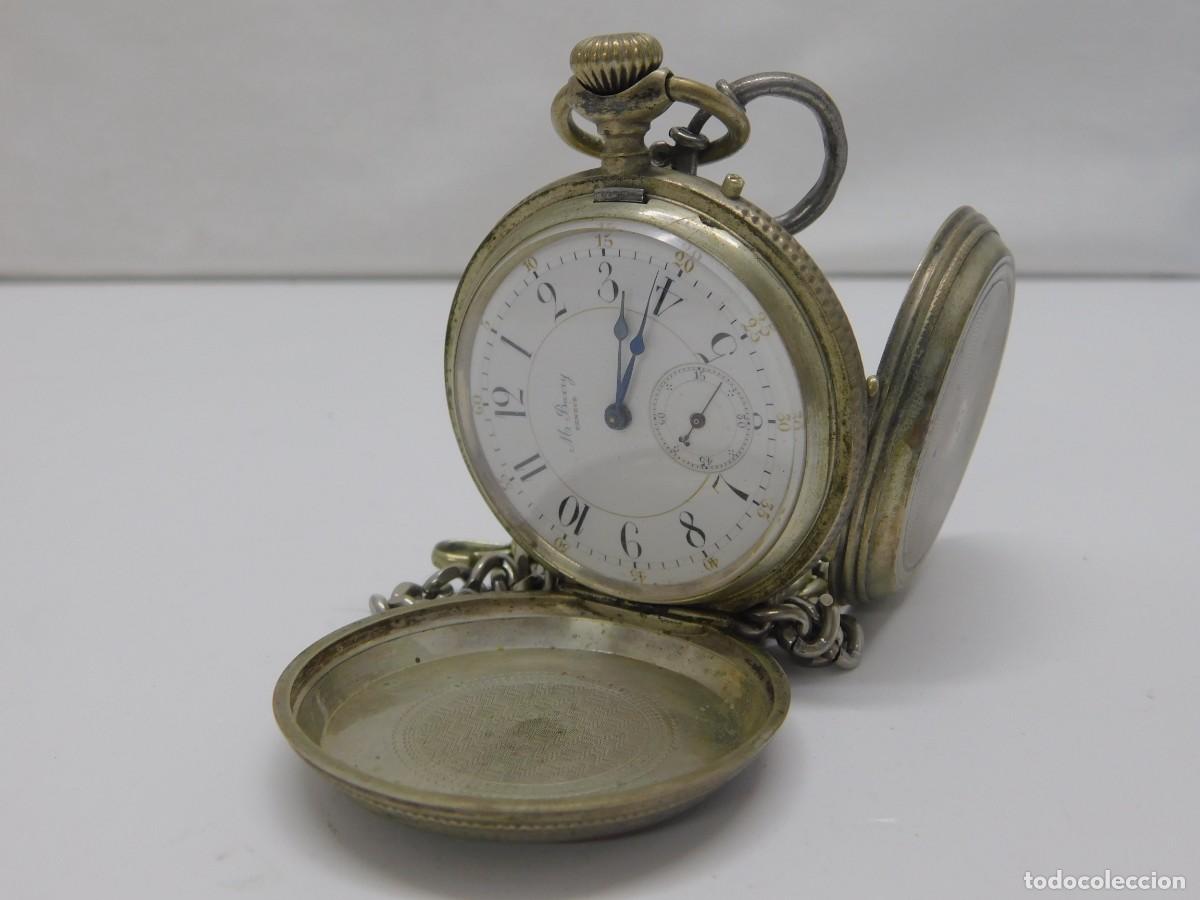 Relojes de bolsillo: RELOJ DE BOLSILLO DE PLATA - M. BARRY GENEVE