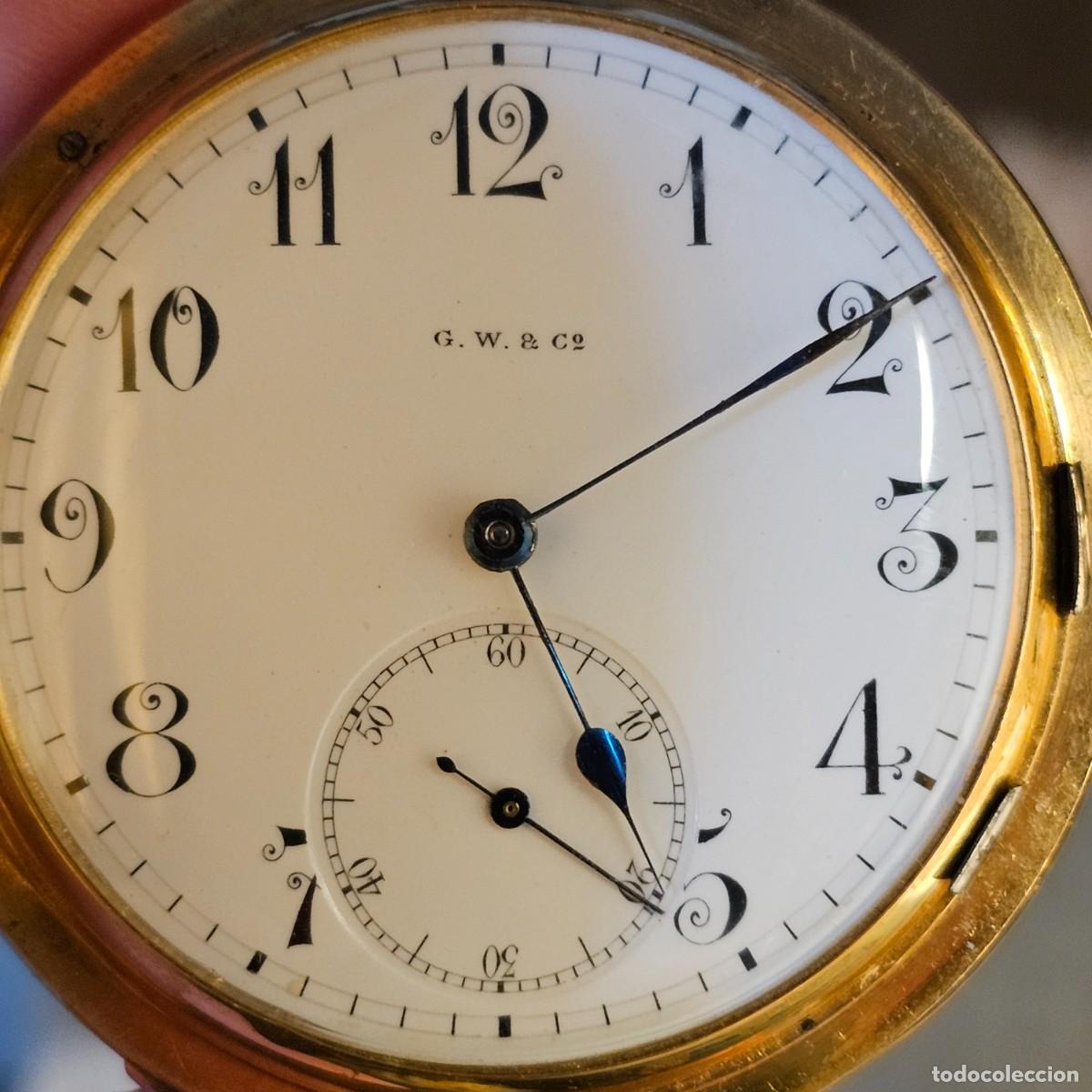 Relojes de bolsillo: RELOJ DE BOLSILLO L'ESP&Eacute;RANTO ORO 18K 18KT SONERIA A MINUTOS A&Ntilde;O 1900