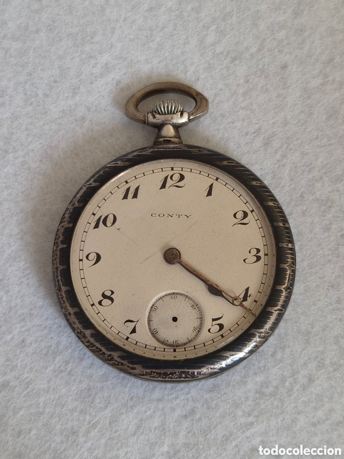 Relojes de bolsillo: Plata reloj bolsillo CONTY