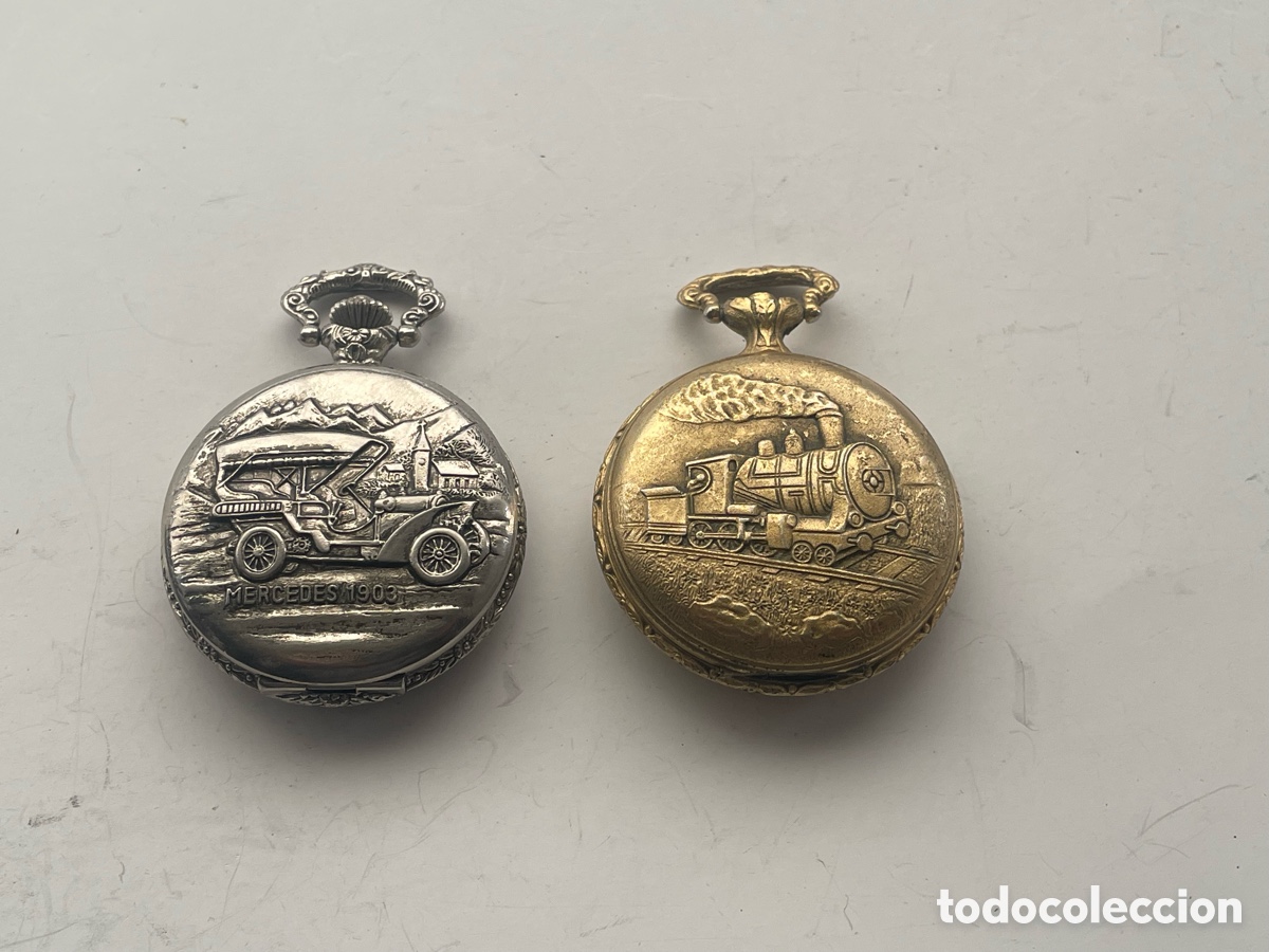 Relojes de bolsillo: Lote 2 relojes de bolsillo saboneta Marsonic y Spazial, para piezas