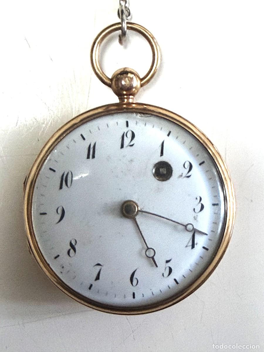 Relojes de bolsillo: Reloj de bolsillo catalino oro 18K